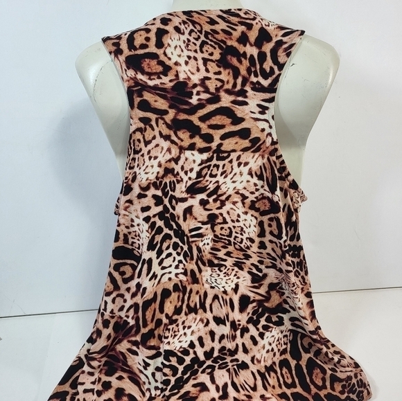 Jennifer Lopez Animal Print Sleeveless Blouse - Picture 5 of 7